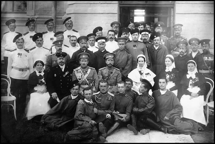 The Czar Photographed with a Nurse at a Petrograd Hospital, courtesy of Mirrorpix